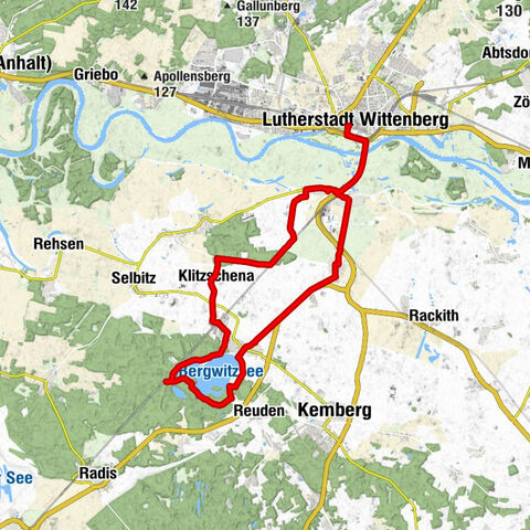 Rund um den Bergwitzsee