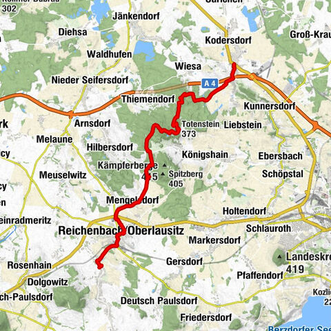 Via Sacra -  von Sohland am Rotstein bis Kodersdorf