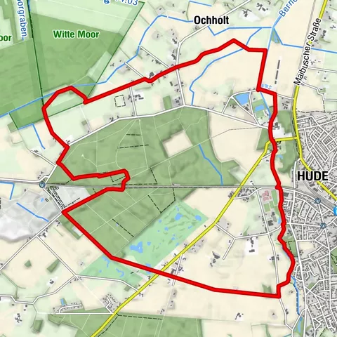 Huder Weg zum Moor