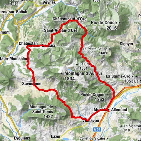 Tour de la montagne d'Aujour