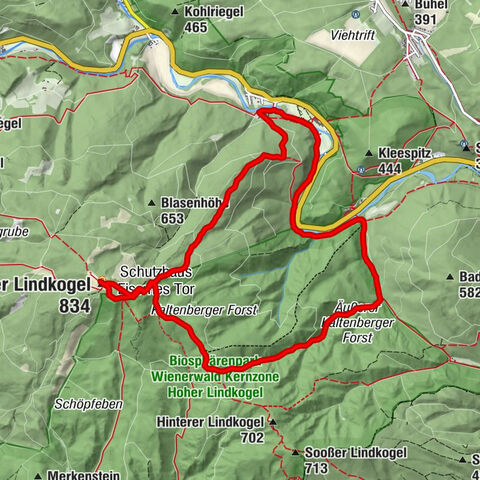 Angelos Touren: vom Helenental auf den Hohen Lindkogel