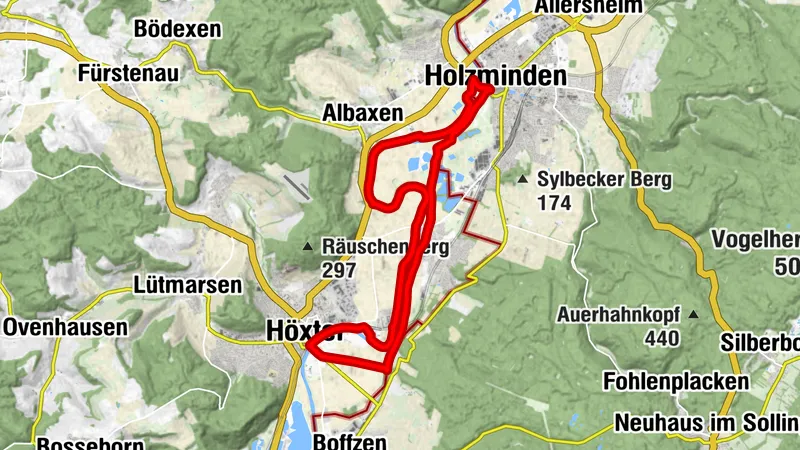 Zwei Städte, ein Fluss: Von Höxter nach Holzminden mit Stellplätzen