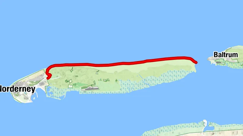 Reitweg "Strandausritt zum Inselosten"