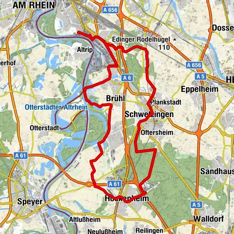 Rundtour Mannheim - Hockenheim - Schwetzingen