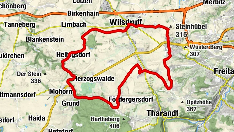 Radroute "Rund um Wilsdruff"