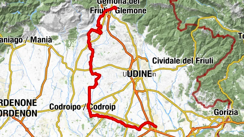 FVG7 Friuli cykelrute (C700)