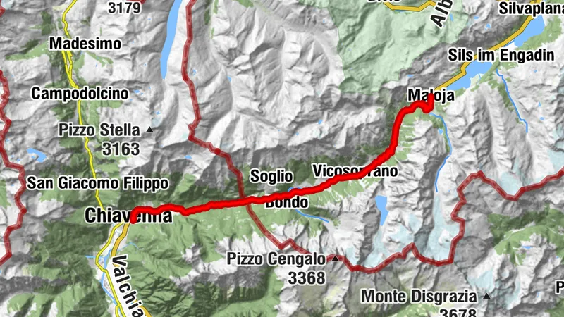 Maloja Pass from Chiavenna