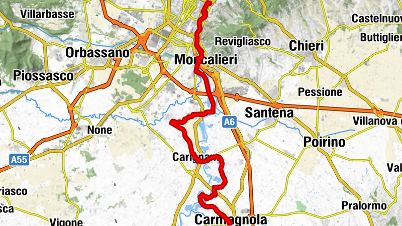 Gran Gravel Tour in the Oltre Collina Torinese area - Day 3 - from Turin to Carmagnola