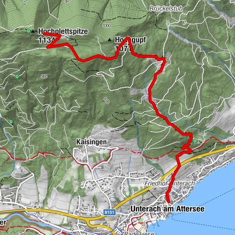 Unterach am Attersee: Hochplettspitz