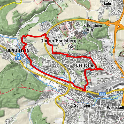 Ulm - Blaustein - Ulm