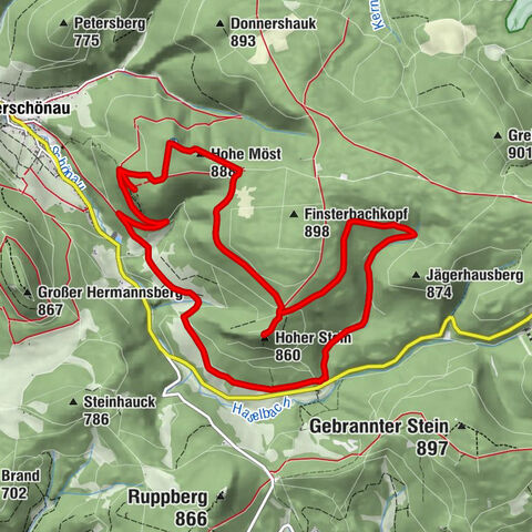 Circular hiking route "Oberschönauer Felsenwanderung" - Steinbach-Hallenberg - Thuringian Forest