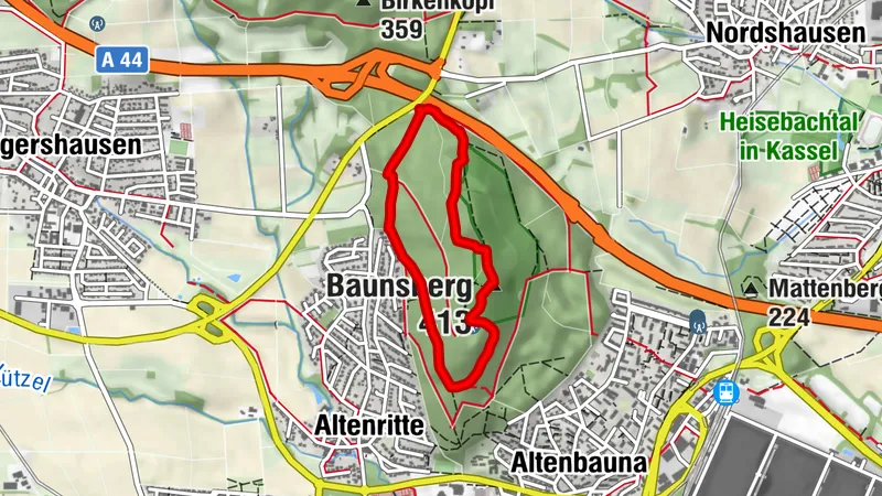 Gipfelrunde (Baunatal, Naturpark-Rundweg 1)