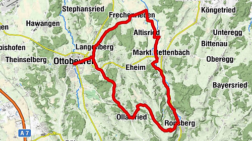 Across hill meadows through the eastern Günztal - Ottobeuren's east