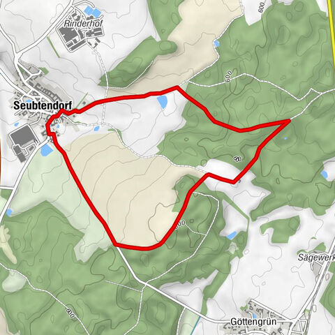 Von Seubtendorf zur Kiebitzenburg