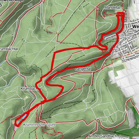 Skovvandring: Weisenheim am Berg - rundrute 3