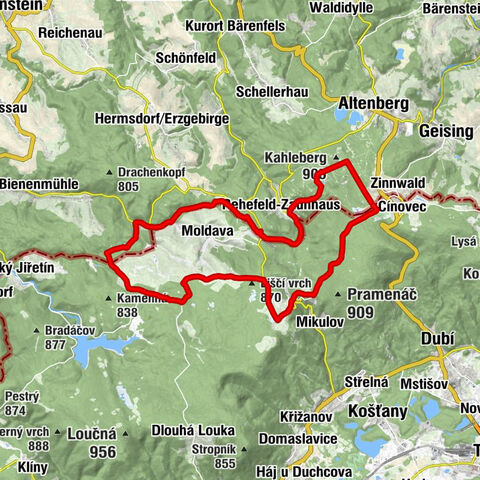 RR ERZ T06 From Zinnwald around Moldava