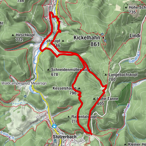 Circular hiking trail around the Langebachtal - Thuringian Forest