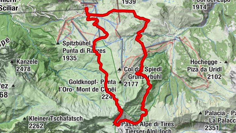 Seis, Seiser Alm, Saltria, Mahlknechtjoch, Rosszahnscharte, retour 23.06.2016