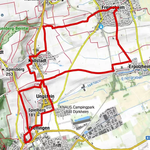 Vinvandring: Freinsheim - Erpolzheim - Bad Dürkheim - Kallstadt