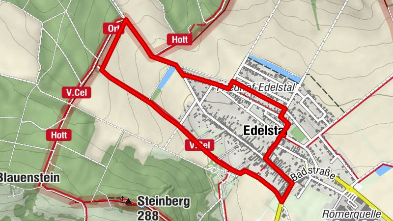 Circular hiking trail-local loop