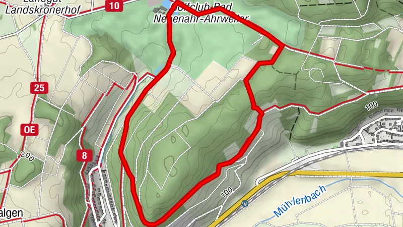 Rundtur Bad Neuenahr nr. 9 - Rundt om Lohrsdorfer Kopf