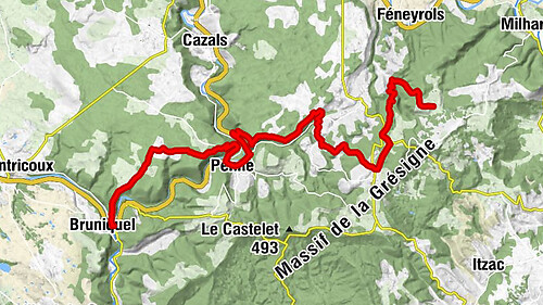 Tour du Tarn à cheval : Bruniquel / Roussayrolles