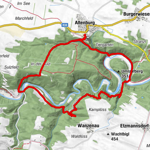 Rundwanderweg Altenburg - Rosenburg - Steinegg